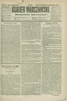 Kurjer Warszawski : dodatek poranny. R.68, nr 276 (5 października 1888)