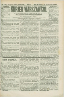 Kurjer Warszawski. R.68, nr 276 (5 października 1888)