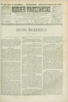 Kurjer Warszawski. R.68, nr 286 [!] (15 pażdziernika 1888)