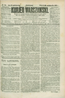 Kurjer Warszawski. R.68, nr 293 (22 października 1888)