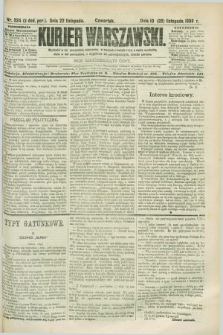 Kurjer Warszawski. R.68, nr 324 (22 listopada 1888)