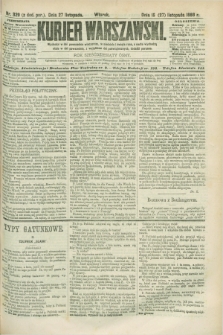 Kurjer Warszawski. R.68, nr 329 (27 listopada 1888)