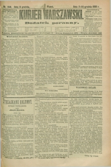 Kurjer Warszawski : dodatek poranny. R.68, nr 346 (14 grudnia 1888)