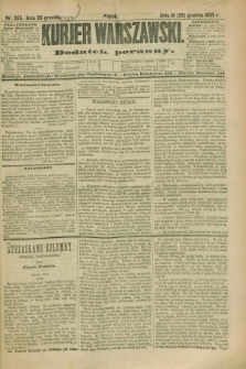 Kurjer Warszawski : dodatek poranny. R.68, nr 358 (28 grudnia 1888)