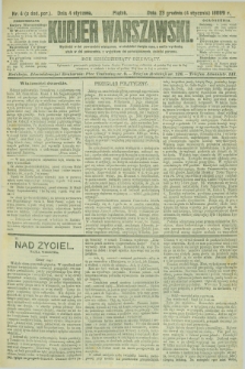 Kurjer Warszawski. R.69, nr 4 (4 stycznia 1889)