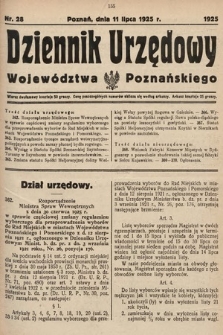 Dziennik Urzędowy Województwa Poznańskiego. 1925, nr 28