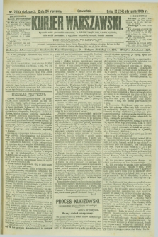 Kurjer Warszawski. R.69, nr 24 (24 stycznia 1889)