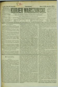 Kurjer Warszawski. R.69, nr 28 (28 stycznia 1889)