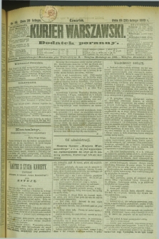 Kurjer Warszawski : dodatek poranny. R.69, nr 59 (28 lutego 1889)