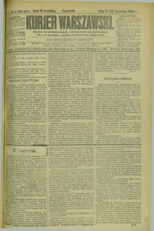 Kurjer Warszawski. R.69, nr 113 (25 kwietnia 1889)