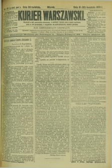 Kurjer Warszawski. R.69, nr 118 (30 kwietnia 1889)