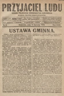 Przyjaciel Ludu : organ Polskiego Stronnictwa Ludowego. 1920, nr 2