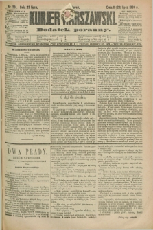 Kurjer Warszawski : dodatek poranny. R.69, nr 201 (23 lipca 1889)