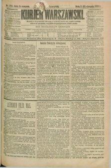 Kurjer Warszawski. R.69, nr 224 (15 sierpnia 1889)