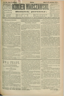 Kurjer Warszawski : dodatek poranny. R.69, nr 226 (17 sierpnia 1889)