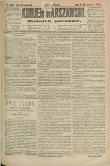Kurjer Warszawski : dodatek poranny. R.69, nr 229 (20 sierpnia 1889)