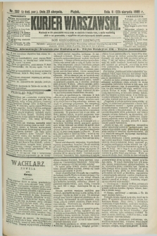 Kurjer Warszawski. R.69, nr 232 (23 sierpnia 1889)