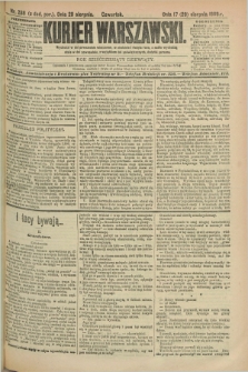 Kurjer Warszawski. R.69, nr 238 (29 sierpnia 1889)