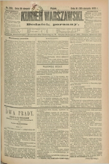 Kurjer Warszawski : dodatek poranny. R.69, nr 239 (30 sierpnia 1889)