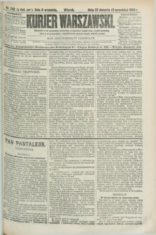 Kurjer Warszawski. R.69, nr 243 (3 września 1889)