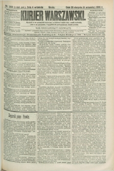 Kurjer Warszawski. R.69, nr 244 (4 września 1889)