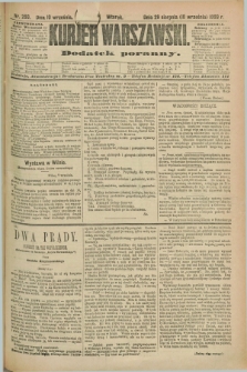 Kurjer Warszawski : dodatek poranny. R.69, nr 250 (10 września 1889)