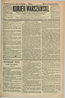 Kurjer Warszawski. R.69, nr 254 (14 września 1889)