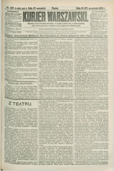 Kurjer Warszawski. R.69, nr 267 (27 września 1889)