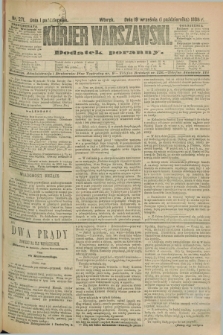 Kurjer Warszawski : dodatek poranny. R.69, nr 271 (1 października 1889)