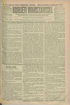 Kurjer Warszawski. R.69, nr 273 (3 października 1889)