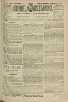 Kurjer Warszawski : dodatek poranny. R.69, nr 274 (4 października 1889)