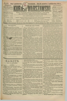 Kurjer Warszawski. R.69, nr 277 (7 października 1889)