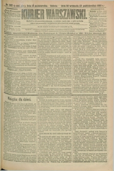 Kurjer Warszawski. R.69, nr 282 (12 października 1889)