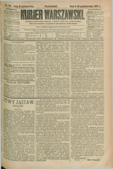 Kurjer Warszawski. R.69, nr 291 (21 października 1889)