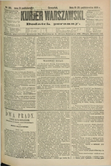 Kurjer Warszawski : dodatek poranny. R.69, nr 301 (31 października 1889)