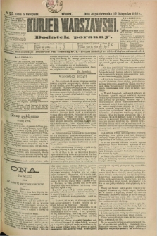Kurjer Warszawski : dodatek poranny. R.69, nr 313 (12 listopada 1889)