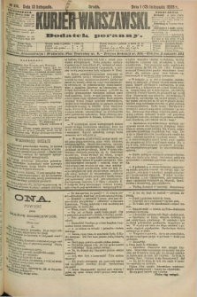 Kurjer Warszawski : dodatek poranny. R.69, nr 314 (13 listopada 1889)