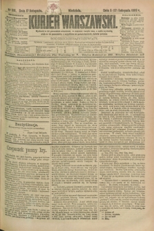 Kurjer Warszawski. R.69, nr 318 (17 listopada 1889)