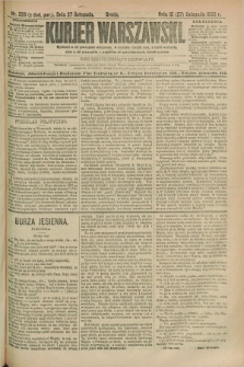 Kurjer Warszawski. R.69, nr 328 (27 listopada 1889)