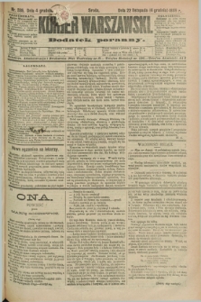 Kurjer Warszawski : dodatek poranny. R.69, nr 335 (4 grudnia 1889)