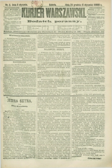 Kurjer Warszawski : dodatek poranny. R.70, nr 5 (5 stycznia 1890)