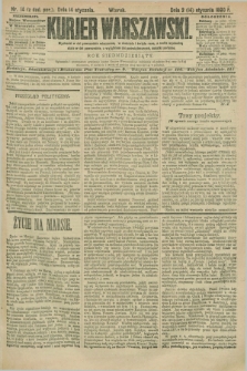 Kurjer Warszawski. R.70, nr 14 (14 stycznia 1890)