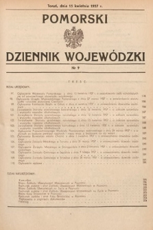 Pomorski Dziennik Wojewódzki. 1937, nr 9