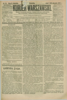 Kurjer Warszawski. R.70, nr 19 (19 stycznia 1890)