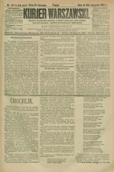 Kurjer Warszawski. R.70, nr 24 (24 stycznia 1890)