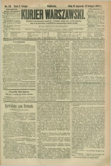 Kurjer Warszawski. R.70, nr 33 (2 lutego 1890)