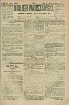 Kurjer Warszawski : dodatek poranny. R.70, nr 38 (7 lutego 1890)