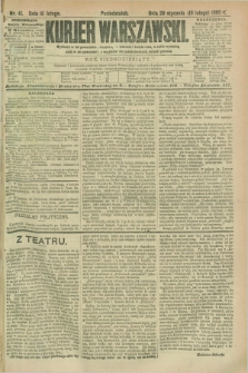 Kurjer Warszawski. R.70, nr 41 (10 lutego 1890)