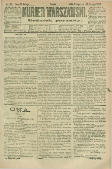 Kurjer Warszawski : dodatek poranny. R.70, nr 43 (12 lutego 1890)