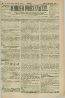 Kurjer Warszawski. R.70, nr 46 (15 lutego 1890)